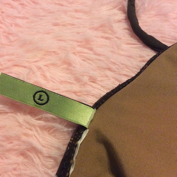 Juicy Couture brown triangle bikini top EUC SZ LG - Picture 4 of 6